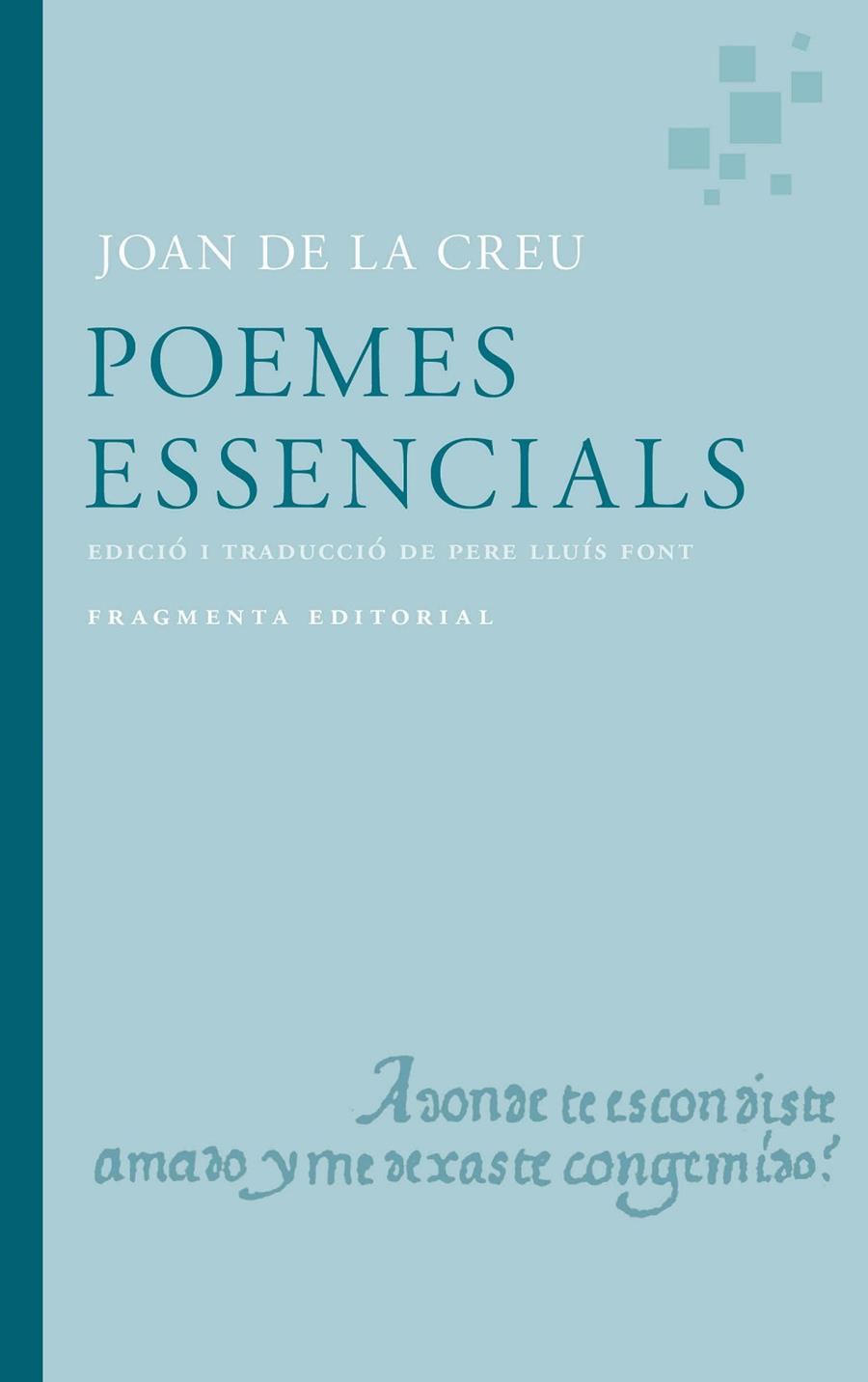 POEMES ESSENCIALS (BILINGÜE CAT-CAST) | 9791387548032 | DE LA CREU, JOAN /LLUÍS FONT, PERE (ED.)