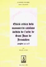 EDICIO CRITICA DELS MANUSCRITS CATALANS INEDITS DE L'ORDE DE | 9788479359539 | CIERBIDE, RICARDO