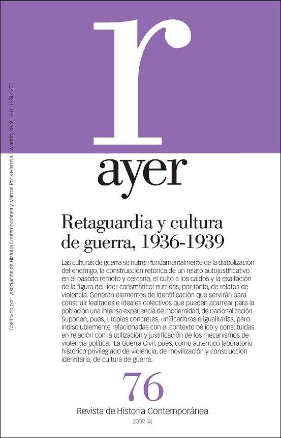 REVISTA AYER 76/2009 | 9788492820092 | VVAA