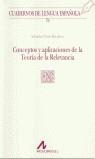 CONCEPTOS Y APLICACIONES DE LA TEORIA DE LA RELEVANCIA | 9788476355664 | PONS BORDERIA, SALVADOR