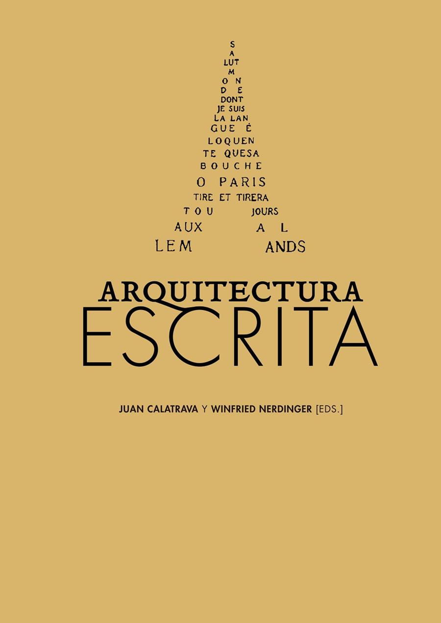 ARQUITECTURA ESCRITA | 9788487619175 | VVAA