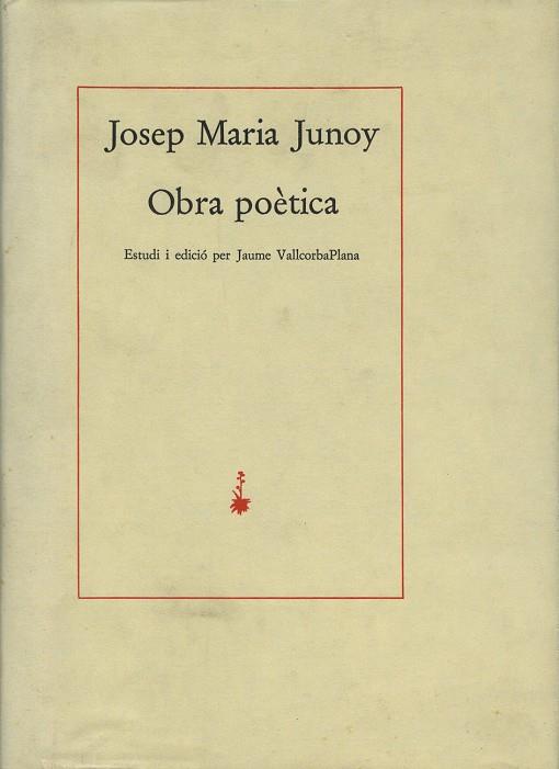 OBRA POETICA JUNOY | 9788485704477 | JUNOY, JOSEP