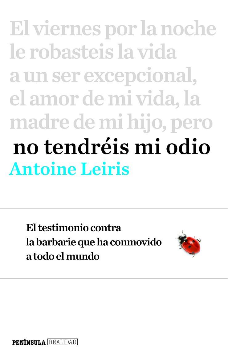 NO TENDREIS MI ODIO | 9788499425368 | LEIRIS, ANTOINE