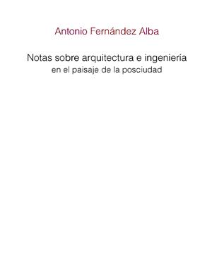 NOTAS SOBRE ARQUITECTURA E INGENIERIA | 9788497692403 | FERNANDEZ ALBA, ANTONIO