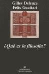 QUE ES LA FILOSOFIA? | 9788433913647 | DELEUZE, GILLES; GUATTARI, FELIX