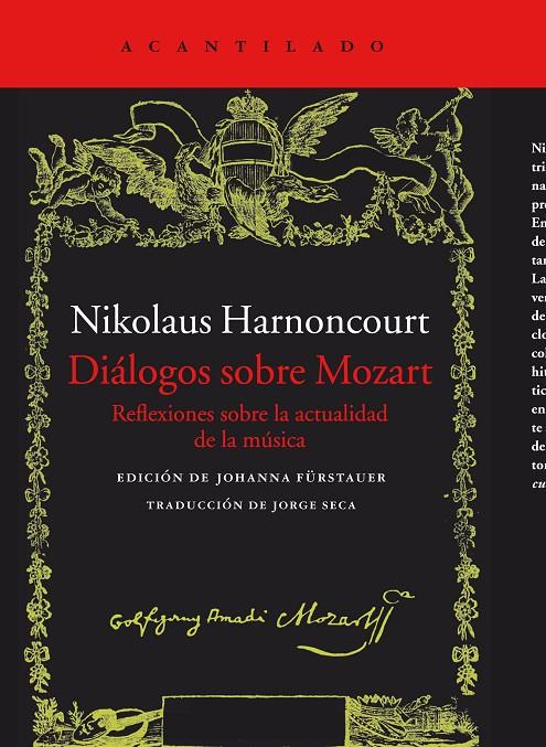 DIALOGOS SOBRE MOZART. REFLESIONES SOBRE LA ACTUALIDAD DE LA | 9788416011766 | HARNONCOURT, NIKOLAUS