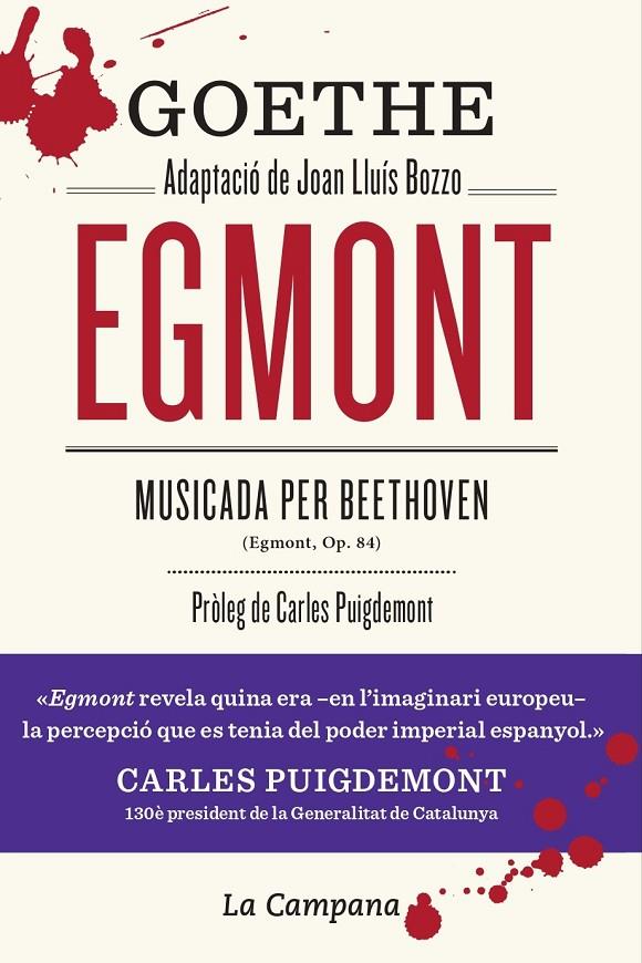 EGMONT. ADAPTACIO DE JOAN LLUIS BOZZO | 9788416863556 | GOETHE, JOHAN WOLFGANG