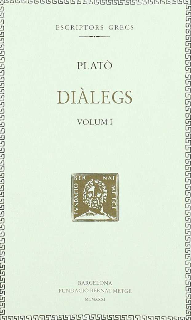 DIALEGS VOLUM I | 9788472259034 | PLATO