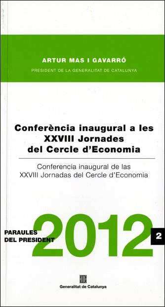 CONFERENCIA INAUGURAL A LES XXVIII JORNADES DEL CERCLE D'ECO | 9788439389101 | MAS, ARTUR