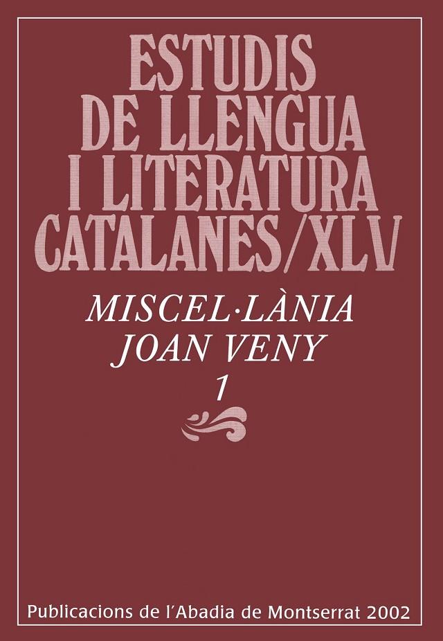 MISCEL.LANIA JOAN VENY 1 | 9788484154242 | VVAA