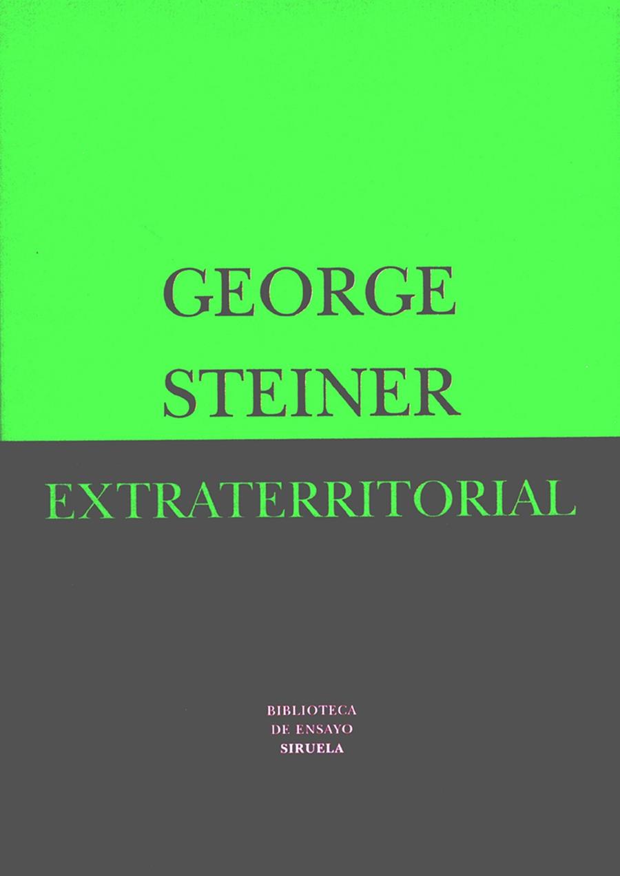 EXTRATERRITORIAL | 9788478446247 | GEORGE STEINER