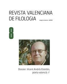 REVISTA VALENCIANA DE FILOLOGIA Nº8 (SEGONA ÈPOCA-2024) | 9770005567051 | AAVV