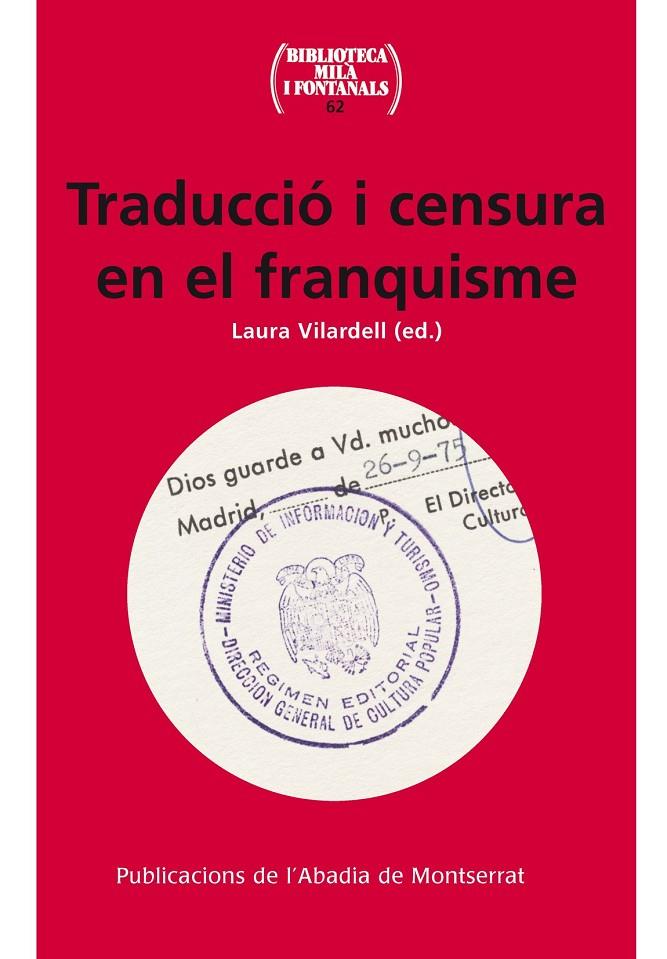 TRADUCCIO I CENSURA EN EL FRANQUISME | 9788498838183 | VILARDELL, LAURA