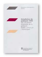 ESTADISTICA DE POBLACIO 1996 VOL. 10 SECTORS D'ACT | 9788439352662